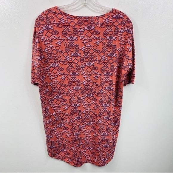 LuLaRoe Pink Aztec Print Tunic Top XXS - Picture 2 of 6